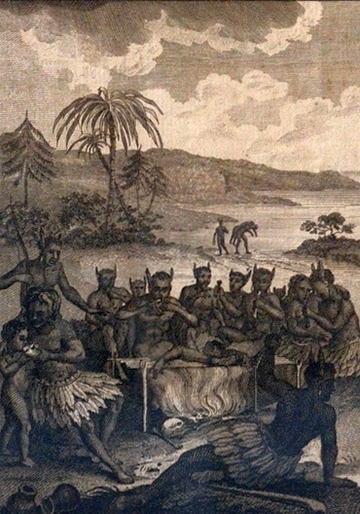 De oorspronkelijke bewoners van het Caraïbische gebied golden als kannibalen. Dat rechtvaardigde bikkelhard, onmenselijk optreden en schiep een klimaat waarin slavernij kon bloeien.