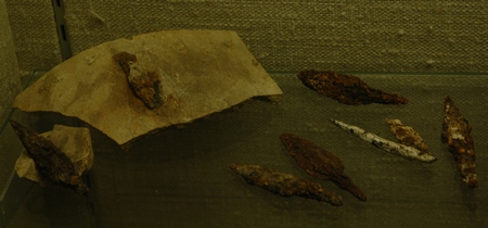 Assyrische pijlpunten, gevonden in Lachis en nu in het British Museum.
