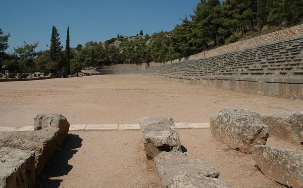 Het stadium in Delfi