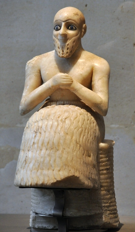 Beeldje van een tempelintendant (Louvre, Parijs)