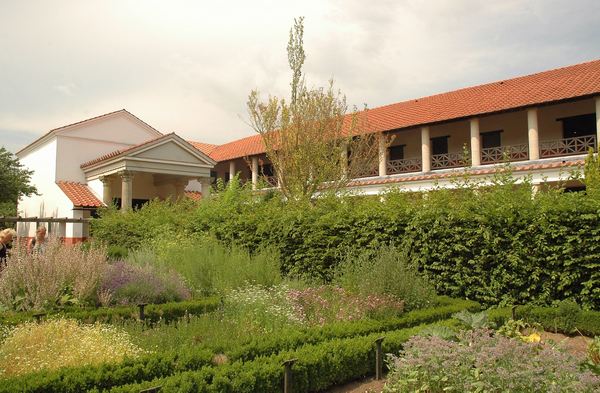 Gereconstrueerde herberg met tuin (Archeologisch Park, Xanten)